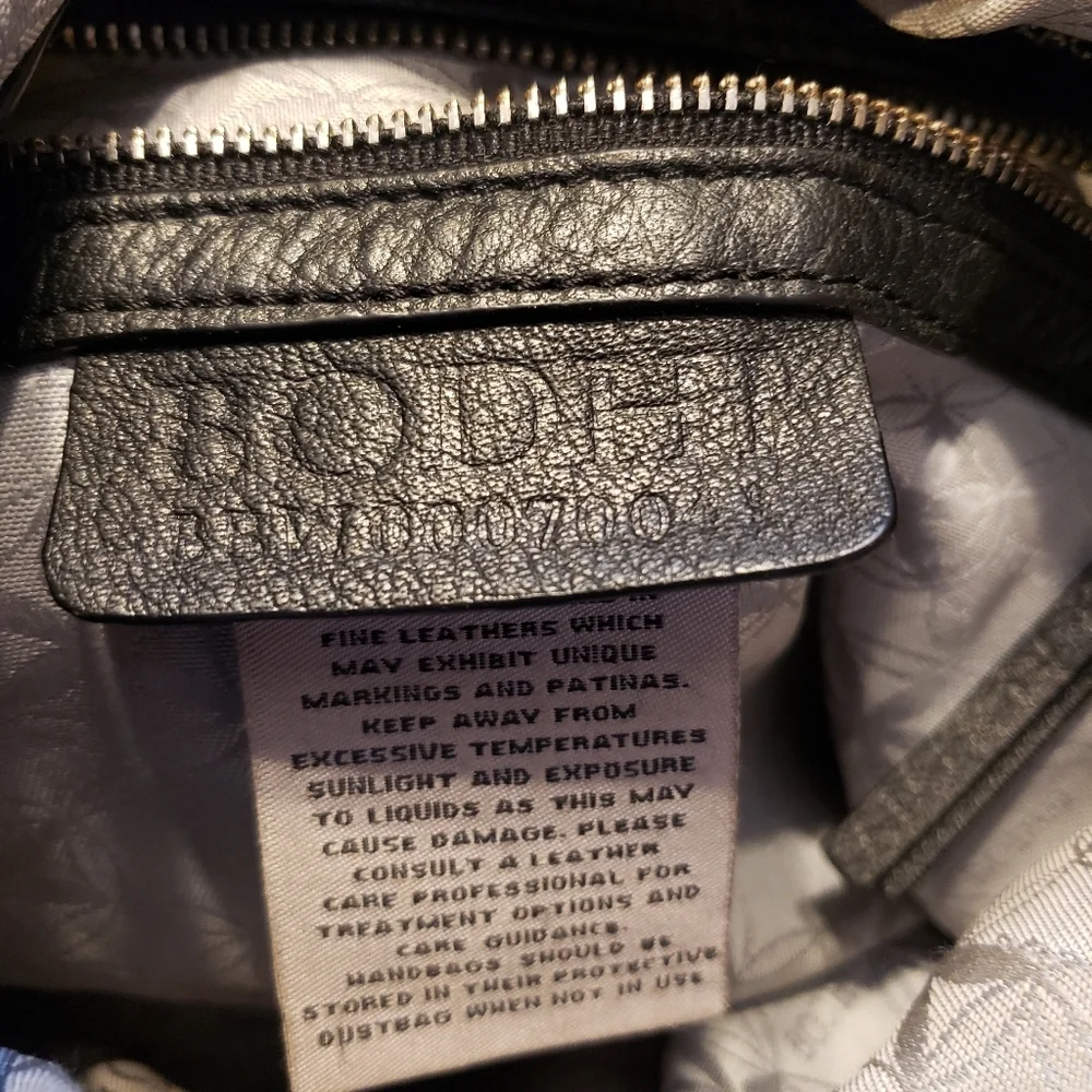 Black leather sachel. - Picture 12 of 12